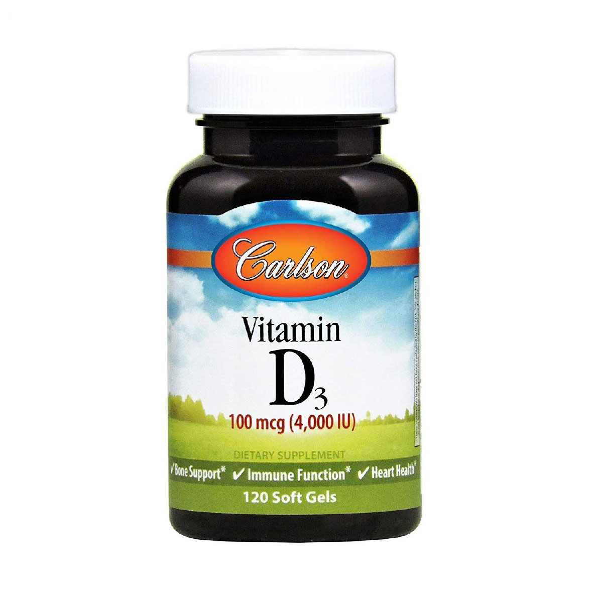 Вітамін Д3 Carlson Labs Vitamin D3, 4000 МО, 120 капсул
